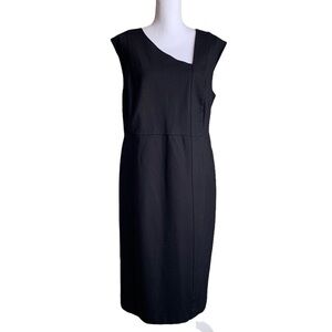 Sejour Black Sleeveless Midi Dress Size 14